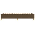 vidaXL Cadre de lit sans matelas marron foncé 90x200 cm tissu