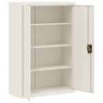vidaXL Classeur blanc 90x40x140 cm acier