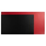 Sous Main Souple Pu Bicolore - 35x60cm - Noir/rouge - Exacompta