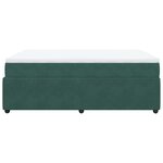 vidaXL Sommier à lattes de lit et matelas Vert foncé 160x200cm Velours