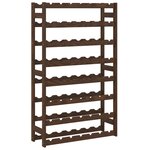 vidaXL Casier à bouteilles pour 56 bouteilles marron bois pin solide