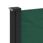 vidaXL Auvent latéral rétractable vert foncé 180x600 cm