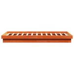 vidaXL Cadre de lit à LED sans matelas 200x200 cm bois massif
