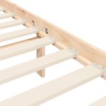 vidaXL Cadre de lit avec tête de lit 160x200 cm bois massif