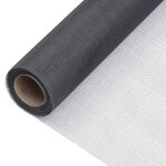 vidaXL Écran en treillis Fibre de verre 80x500 cm Gris