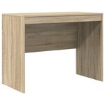 vidaXL Bureau avec rangement en chêne de Sonoma en bois d'ingénierie