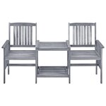 Chaises de jardin avec table à thé et coussins acacia solide 02_0013344
