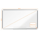 Nobo tableau blanc magnétique écran large premium plus émail 89x50 cm