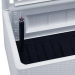vidaXL Lit surélevé de jardin et treillis et système d'arrosage Blanc