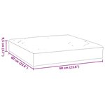 vidaXL Coussin de palette bleu 60x60x9 5 cm tissu oxford