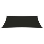 vidaXL Voile d'ombrage 160 g/m² Noir 4x6 m PEHD