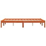 vidaXL Cadre de lit sans matelas cire marron 140x190cm bois pin massif