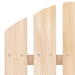 vidaXL Chaises de jardin Adirondack avec table Bois de sapin solide