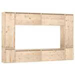 vidaXL Meubles TV 8 Pièces Bois massif de pin