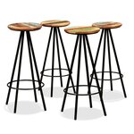 vidaXL Ensemble de bar 5 Pièces Bois de récupération massif