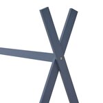 vidaXL Cadre de lit d'enfant Gris  Bois de pin massif 90 x 200 cm
