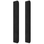vidaXL Tête de lit avec oreilles Noir 183x16x118/128 cm Velours