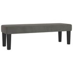vidaXL Sommier à lattes de lit et matelas Gris foncé 180x200cm Velours