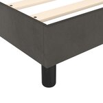 vidaXL Cadre de lit sans matelas gris foncé 160x200 cm velours