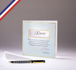 Carte double carnet de poésie créée et imprimée en france - rêverie - arthur rimbaud