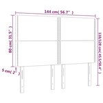 vidaXL Têtes de lit 4 Pièces Bleu foncé 72x5x78/88 cm Velours
