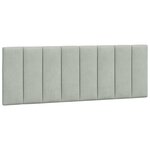 vidaXL Cadre de lit avec LED sans matelas gris clair 120x200cm velours