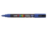Marqueur pointe conique fine pc3m 0 9 - 1 3mm bleu foncé x 12 POSCA