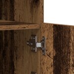 vidaXL Buffet avec lumières LED Bois ancien 181 5 x 37 x 100 cm