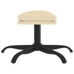 vidaXL Repose-pied Crème 60x60x36 cm Tissu
