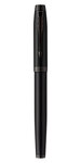 PARKER IM Monochrome Stylo Roller  Noir Mat  Recharge noire pointe fine  Coffret cadeau