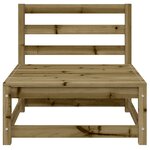 vidaXL Canapé de jardin sans accoudoirs repose-pieds bois pin imprégné