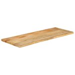 vidaXL Dessus de table 140x60x3 8 cm bord vivant bois massif manguier