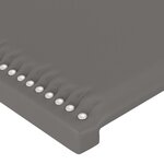 vidaXL Cadre de lit avec tête de lit Gris 140x200 cm Similicuir