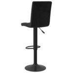 vidaXL Tabouret de bar Noir Velours