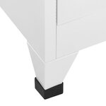 vidaXL Armoire à casier avec 9 compartiments Acier 90x45x180 cm Gris