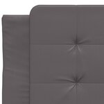 vidaXL Cadre de lit sans matelas gris 80x200 cm similicuir