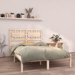 vidaXL Cadre de lit sans matelas 120x190 cm bois massif