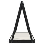 vidaXL Cadre de lit pour enfants noir 80x200 cm bois de pin massif
