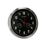 Q-connect horloge murale - Métallique - Diamètre 35 cm - Noir
