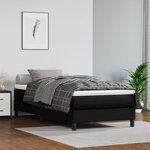 vidaXL Cadre de lit Noir 80x200 cm Similicuir