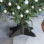vidaXL Support de sapin de Noël Gris 55 5x55 5x15 cm