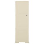 vidaXL Armoire plastique 40x43x125 cm design de bois blanc angora