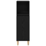 vidaXL Set de meubles de salle de bain en 3 pièces chêne noir