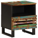 vidaXL Tables de chevet 2 Pièces 40x34x46 cm bois massif de récupération