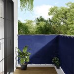 vidaXL Écran de balcon bleu 120x700 cm 100  polyester oxford