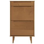 vidaXL Armoire à chaussures MOLDE Marron 59 5x35x103 cm Bois de pin