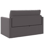 vidaXL Sofa-lit au sol 2-en-1 Gris 124x71x78 cm Simili cuir