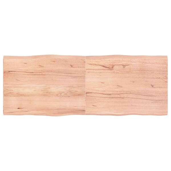 vidaXL Dessus de table bois massif traité bordure assortie
