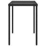 vidaXL Ensemble à manger de jardin coussins 5Pièces Noir Résine tressée