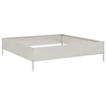 vidaXL Lit surélevé de jardin 100x100x26 cm acier inoxydable